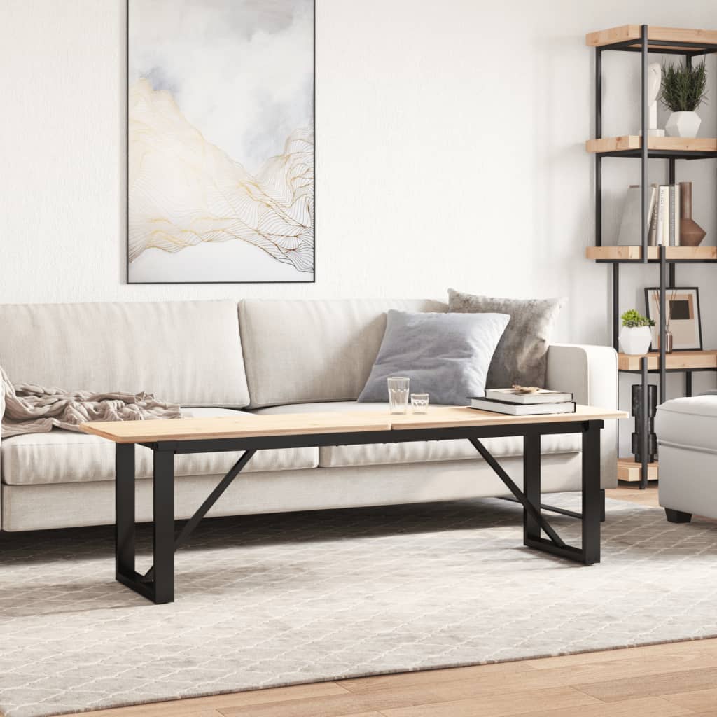 vidaXL Picioare Măsuță de cafea O-Frame 140x30x43 cm Oţel
