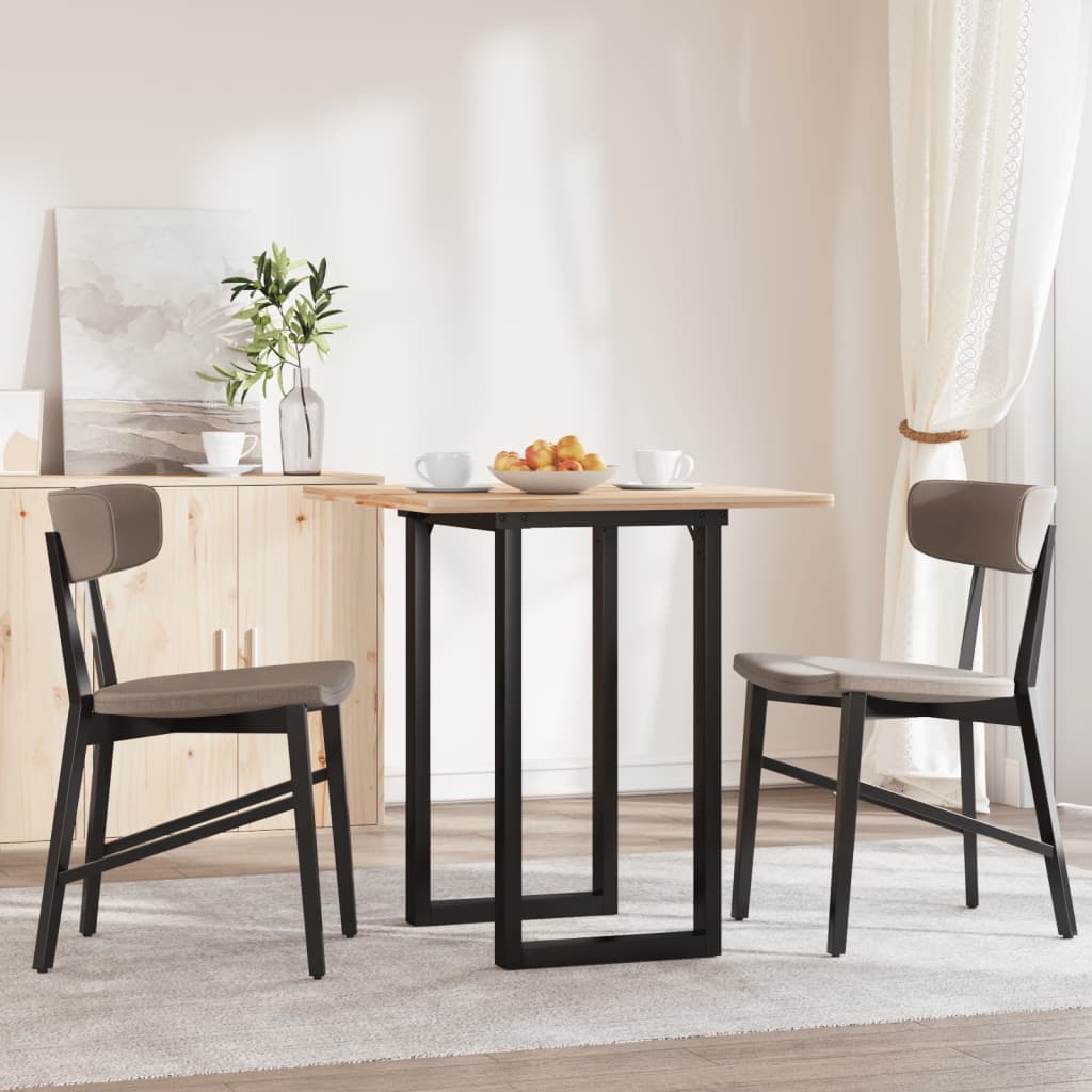 vidaXL Picioare Măsuță de cafea O-Frame 60x40x43 cm Oţel