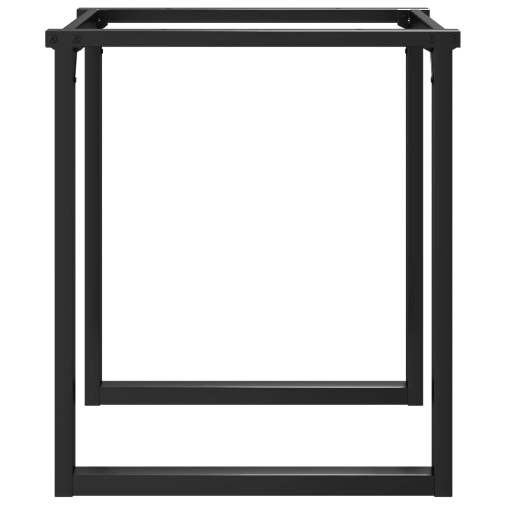 vidaXL Picioare Măsuță de cafea O-Frame 60x60x73 cm Oţel