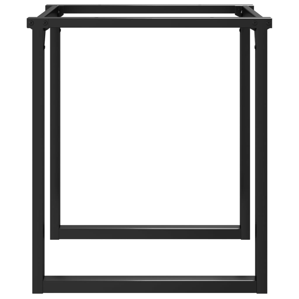 vidaXL Picioare Măsuță de cafea O-Frame 70x70x73 cm Oţel