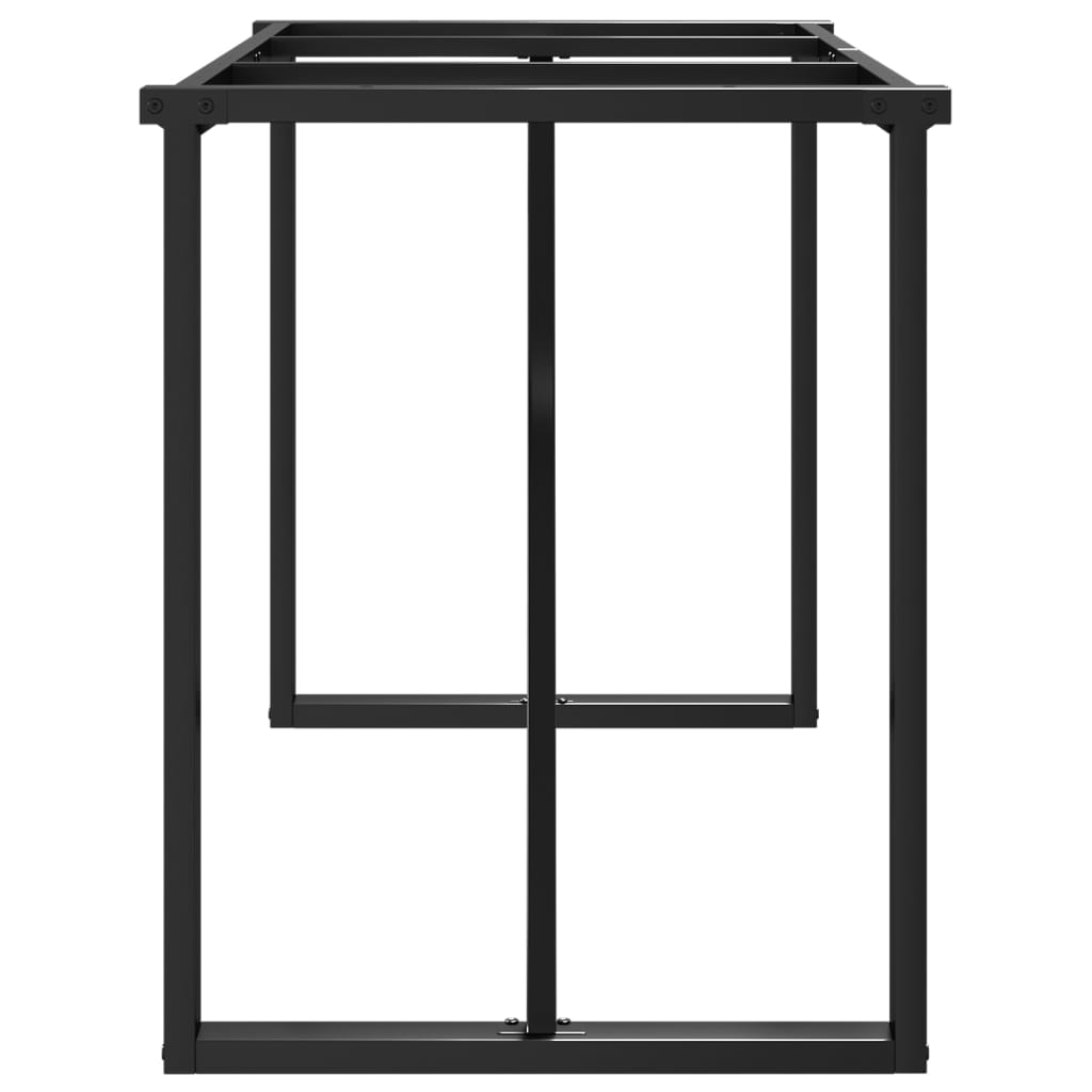 vidaXL Picioare masă de sufragerie O-Frame 140x60x73 cm Oţel vidaXL Picioare masă de sufragerie O-Frame 140x60x73 cm Oţel