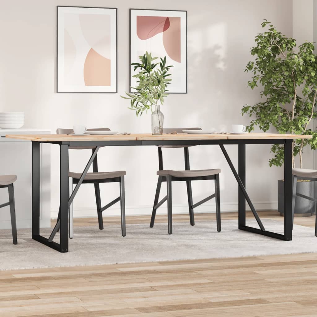vidaXL Picioare masă de sufragerie O-Frame 180x80x73 cm Oţel vidaXL Picioare masă de sufragerie O-Frame 180x80x73 cm Oţel