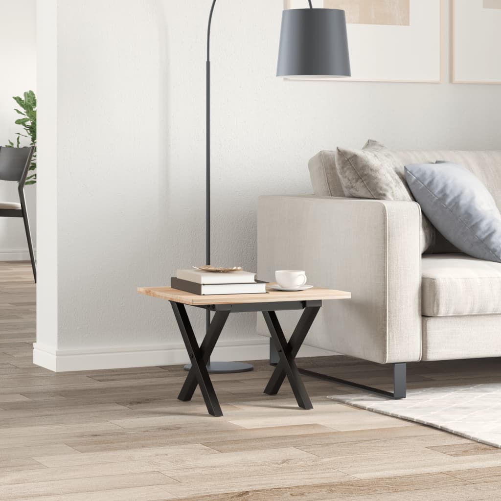 vidaXL Picioare Măsuță de cafea X-Frame 30x30x33 cm Oţel