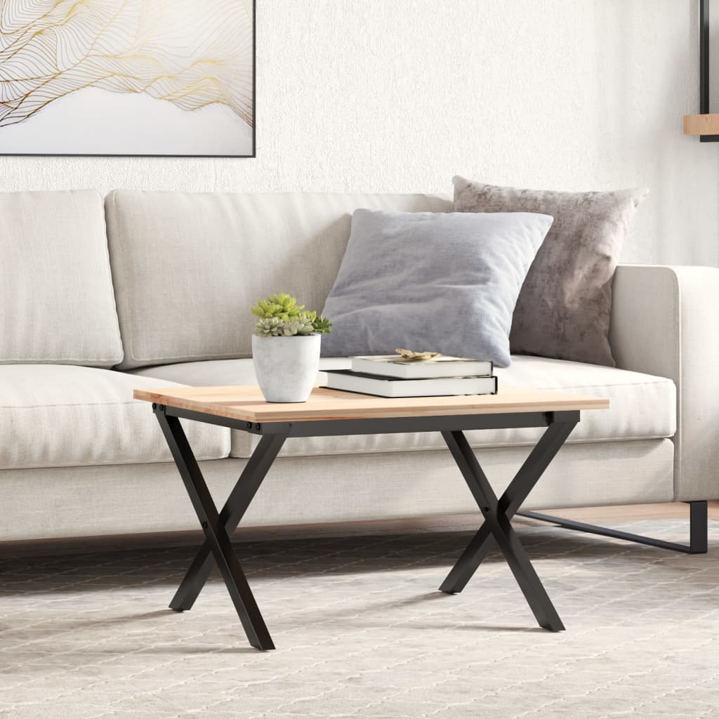vidaXL Picioare Măsuță de cafea X-Frame 60x40x38 cm Oţel