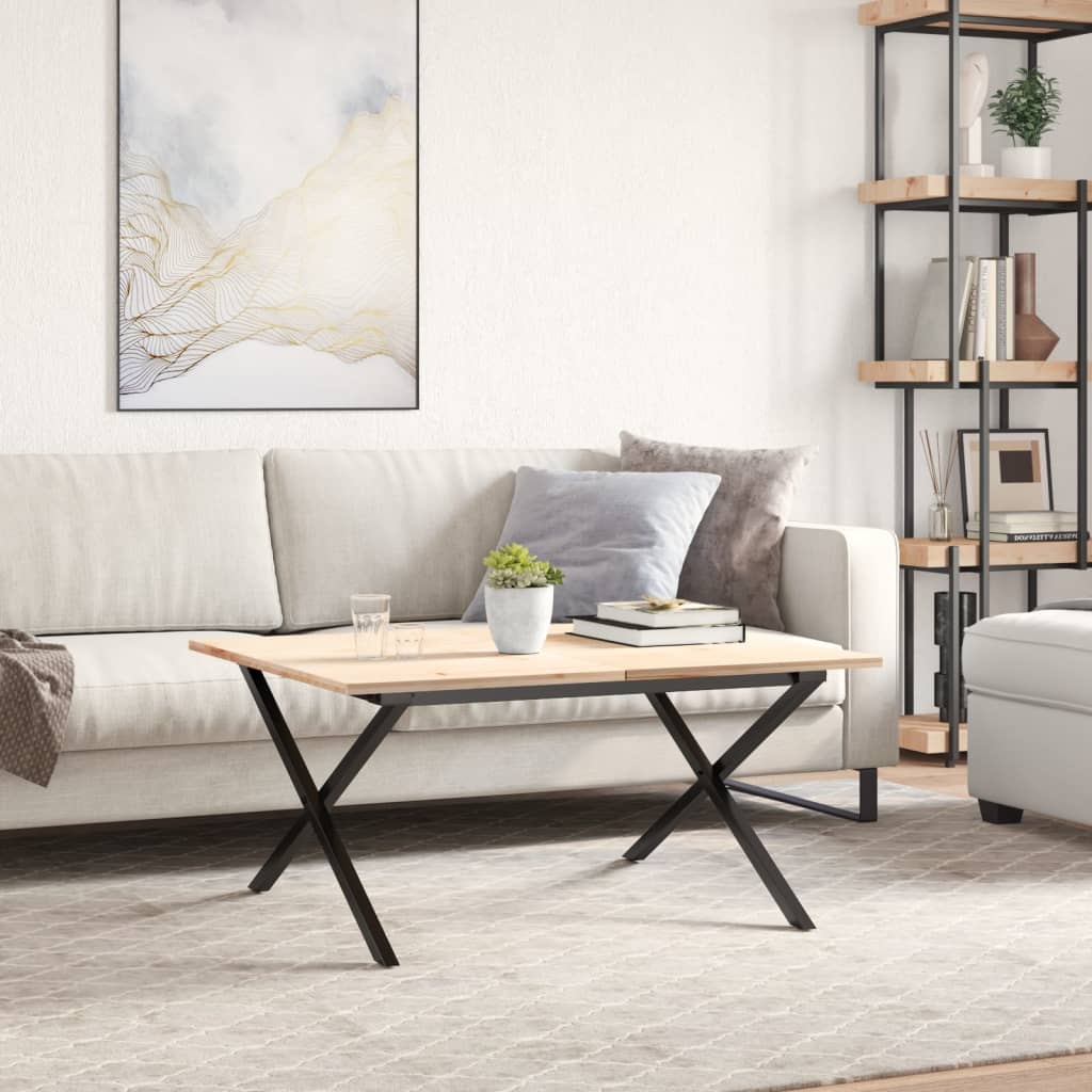 vidaXL Picioare Măsuță de cafea X-Frame 70x60x43 cm Oţel vidaXL Picioare Măsuță de cafea X-Frame 70x60x43 cm Oţel