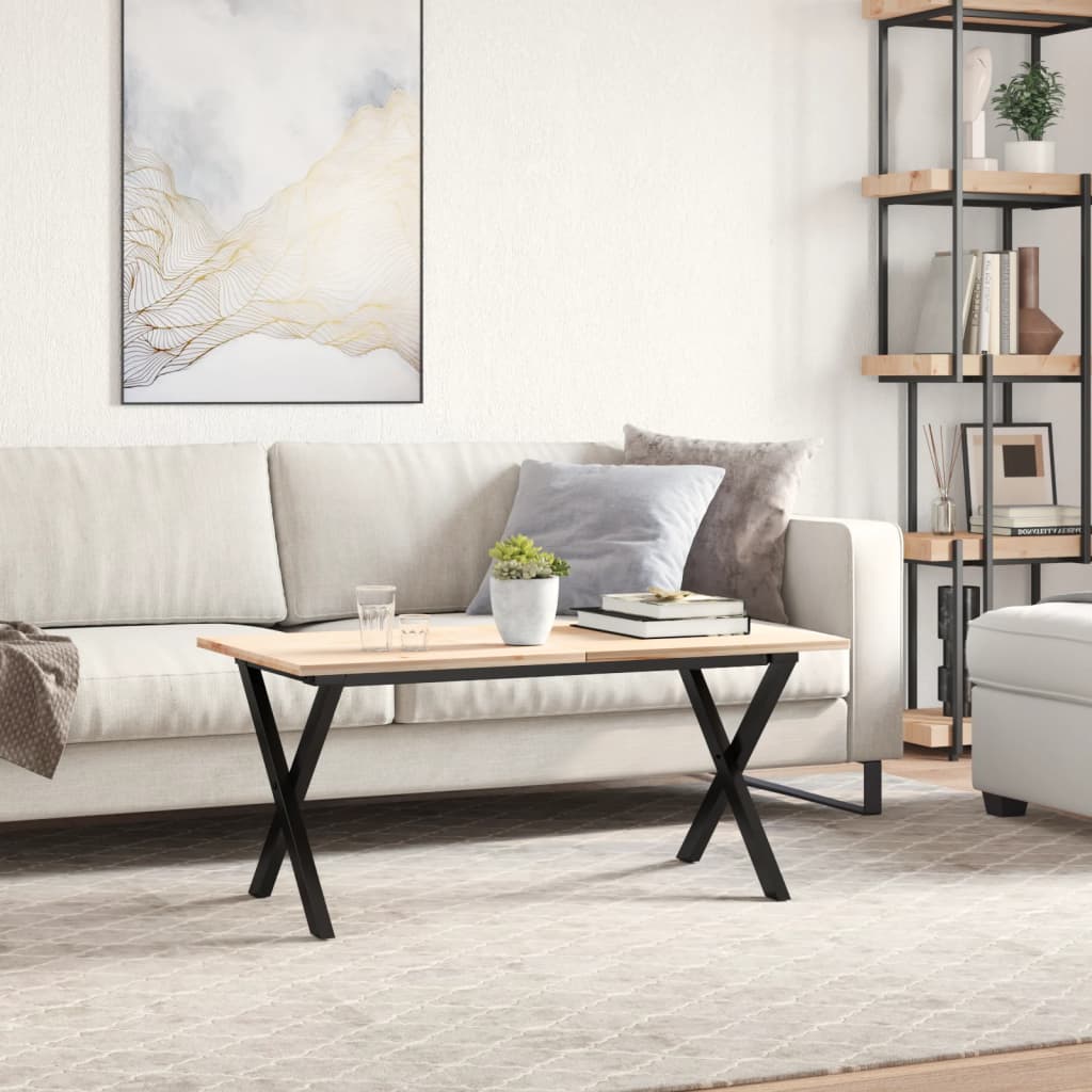 vidaXL Picioare Măsuță de cafea X-Frame 70x30x43 cm Oţel