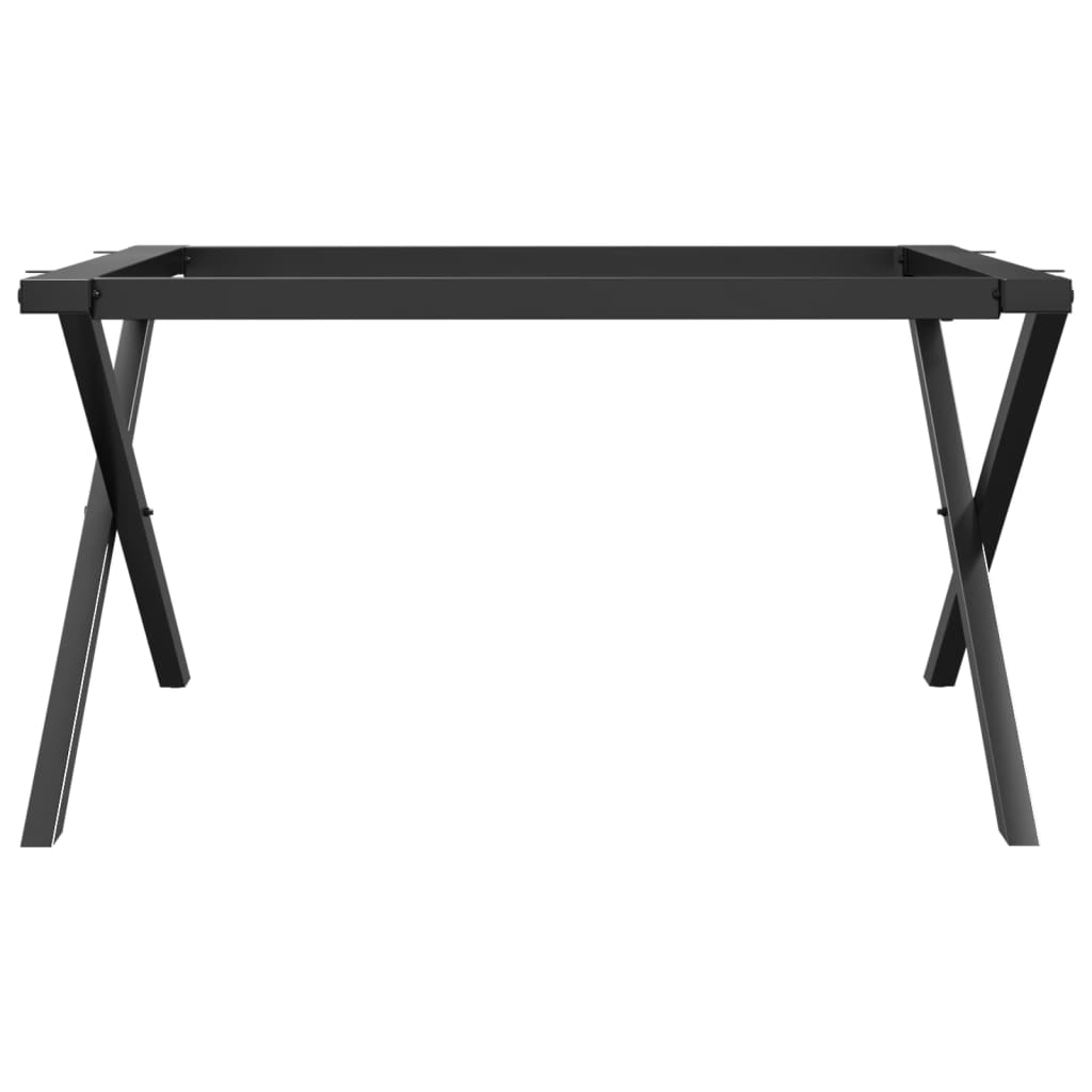 vidaXL Picioare Măsuță de cafea X-Frame 80x70x43 cm Oţel