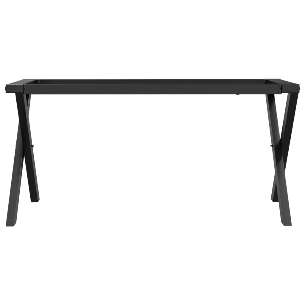 vidaXL Picioare Măsuță de cafea X-Frame 80x40x43 cm Oţel