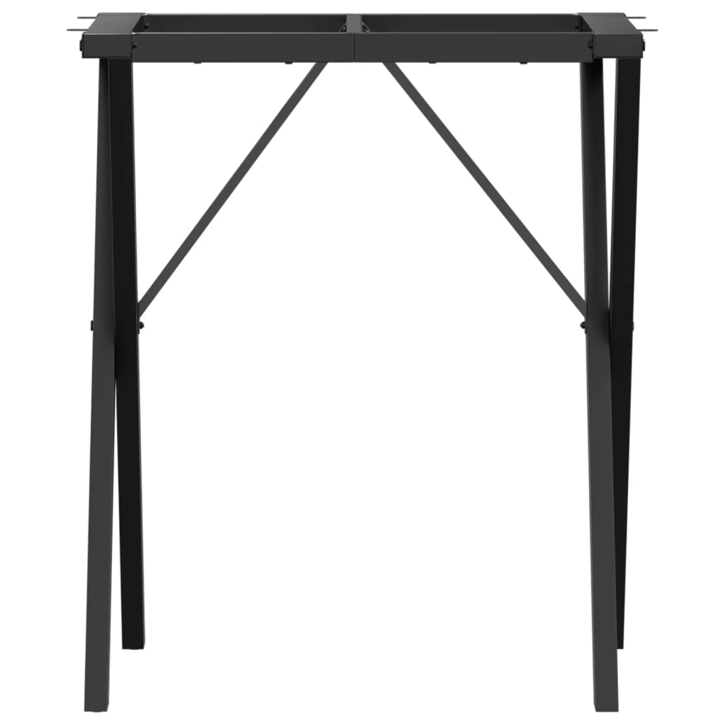 vidaXL Picioare masă de sufragerie X-Frame 60x50x73 cm Oţel vidaXL Picioare masă de sufragerie X-Frame 60x50x73 cm Oţel