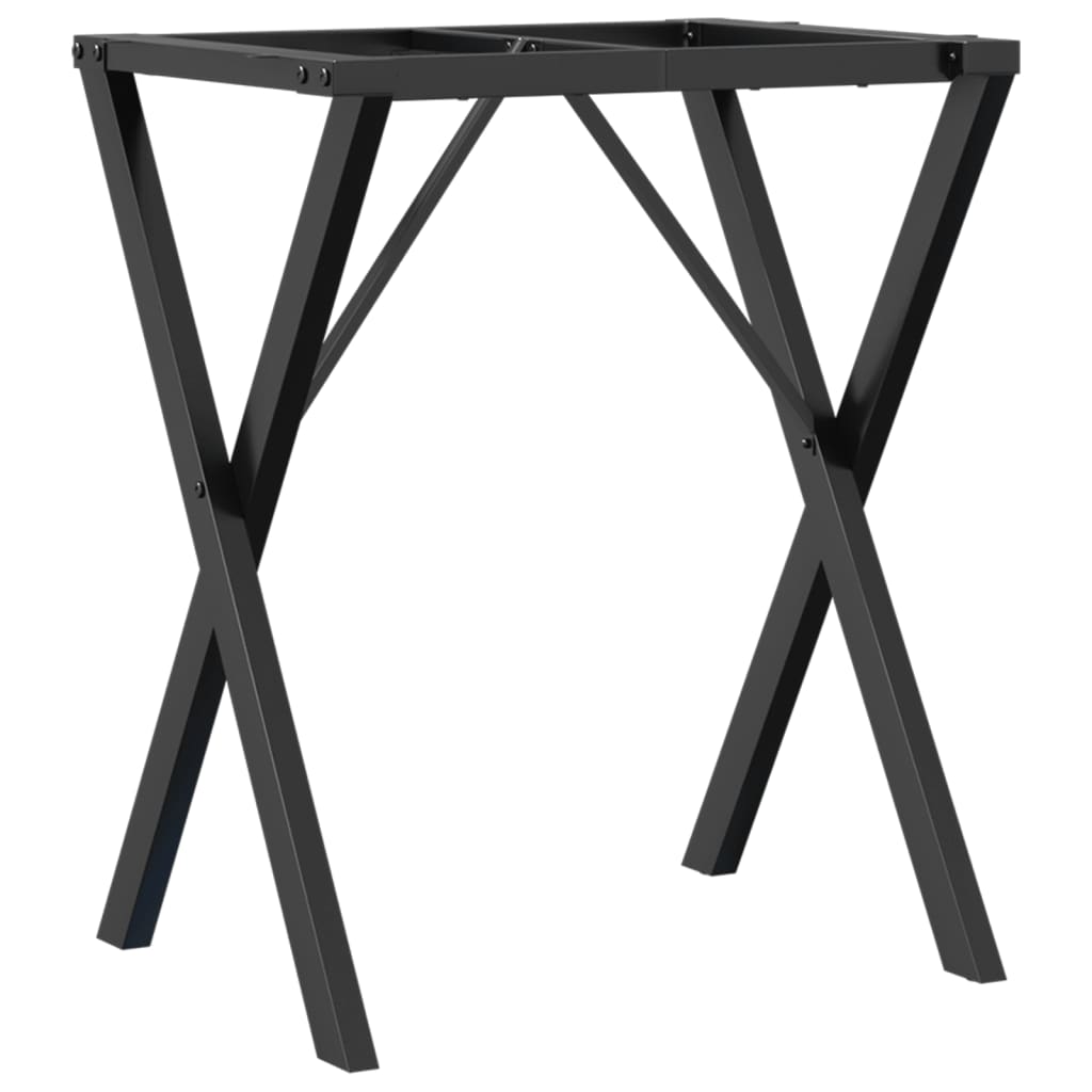 vidaXL Picioare masă de sufragerie X-Frame 60x40x73 cm Oţel vidaXL Picioare masă de sufragerie X-Frame 60x40x73 cm Oţel