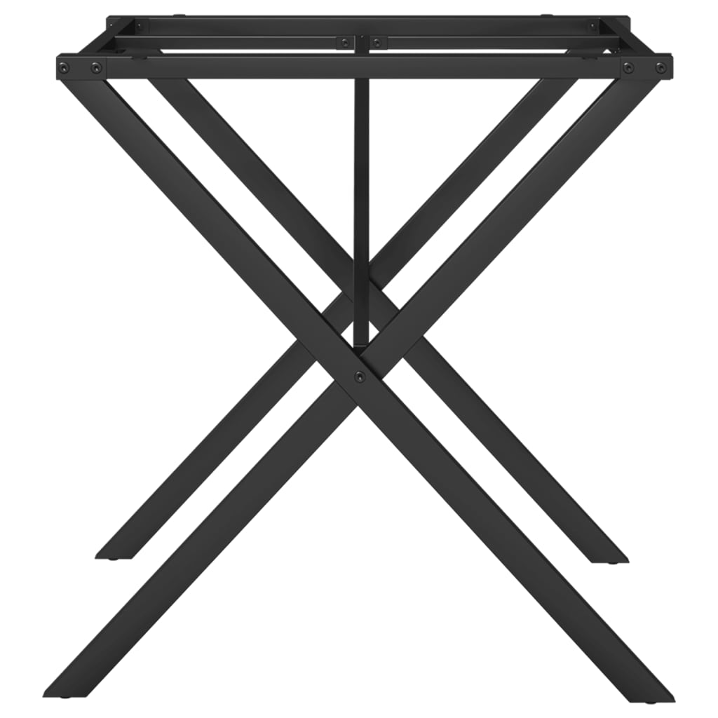 vidaXL Picioare masă de sufragerie X-Frame 70x70x73 cm Oţel vidaXL Picioare masă de sufragerie X-Frame 70x70x73 cm Oţel