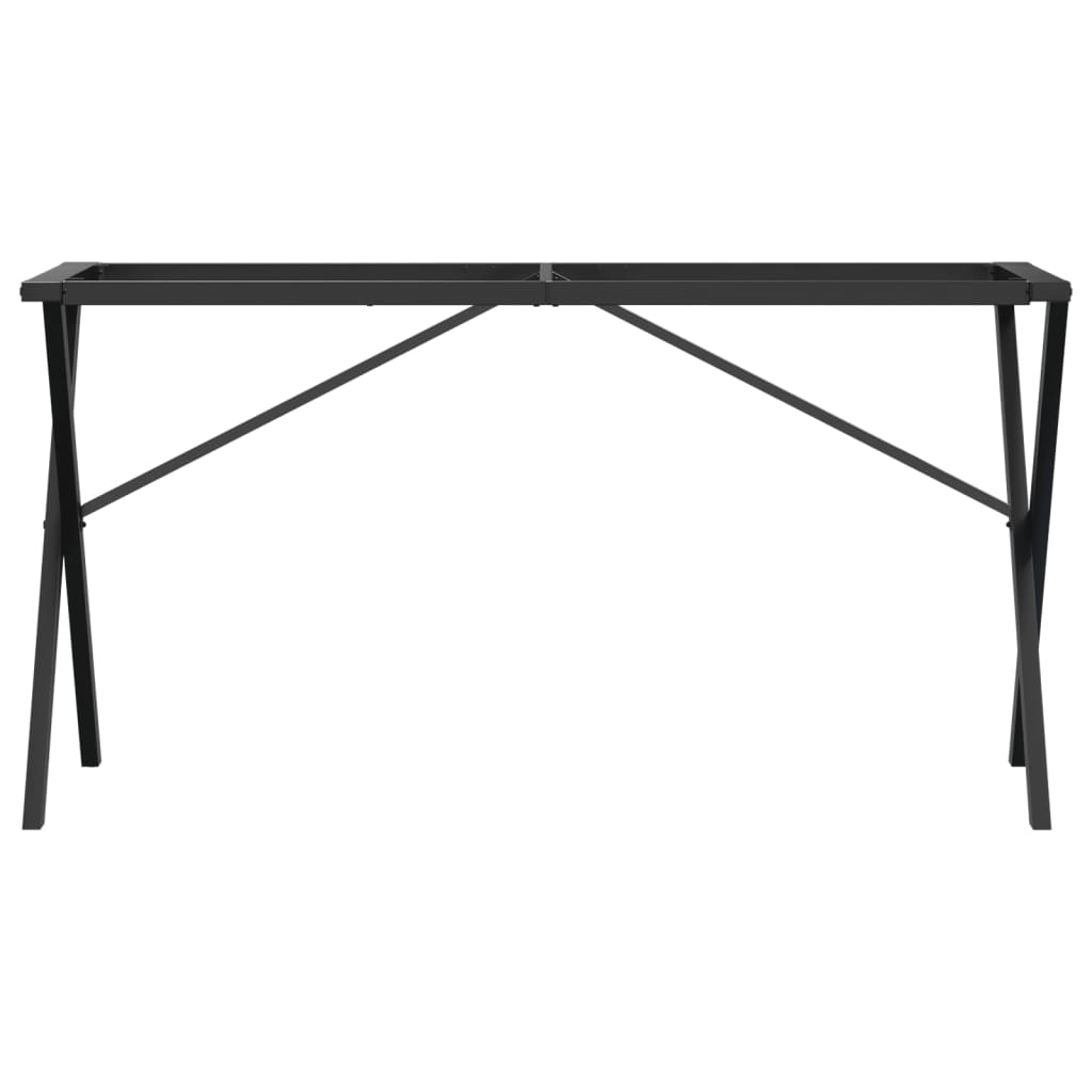 vidaXL Picioare masă de sufragerie X-Frame 120x60x73 cm Oţel vidaXL Picioare masă de sufragerie X-Frame 120x60x73 cm Oţel