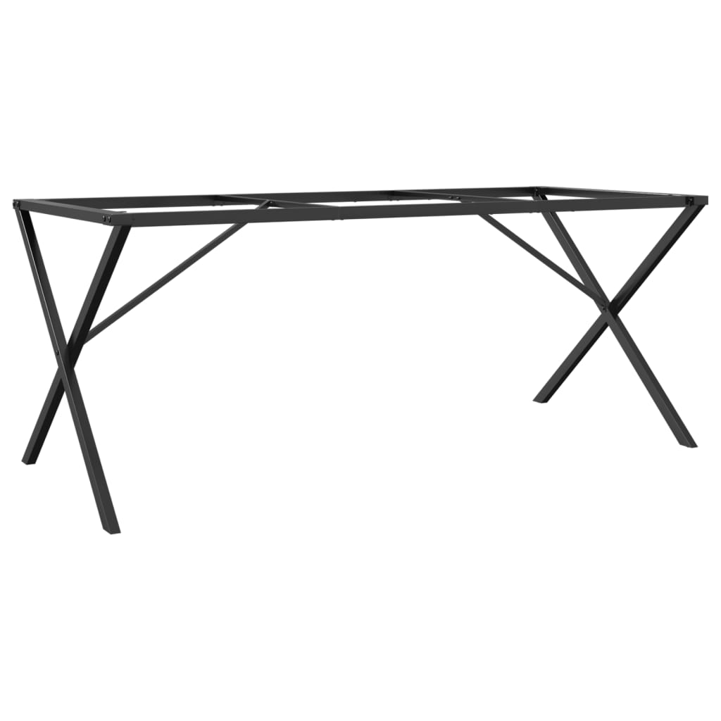 vidaXL Picioare masă de sufragerie X-Frame 180x80x73 cm Oţel vidaXL Picioare masă de sufragerie X-Frame 180x80x73 cm Oţel