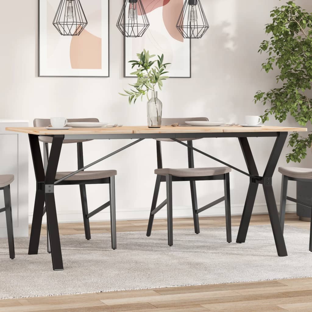 vidaXL Picioare masă de sufragerie Y-Frame 140x60x73 cm Oţel