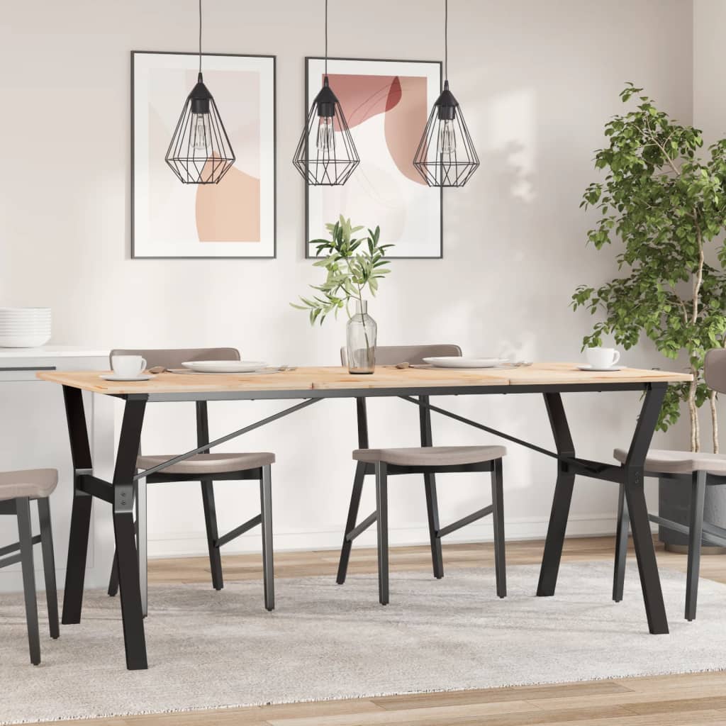 vidaXL Picioare masă de sufragerie Y-Frame 160x80x73 cm Oţel