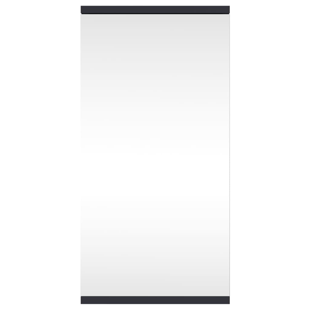 vidaXL Dulap de colț cu oglindă pentru baie, gri, 30x24x60 cm vidaXL Dulap de colț cu oglindă pentru baie, gri, 30x24x60 cm