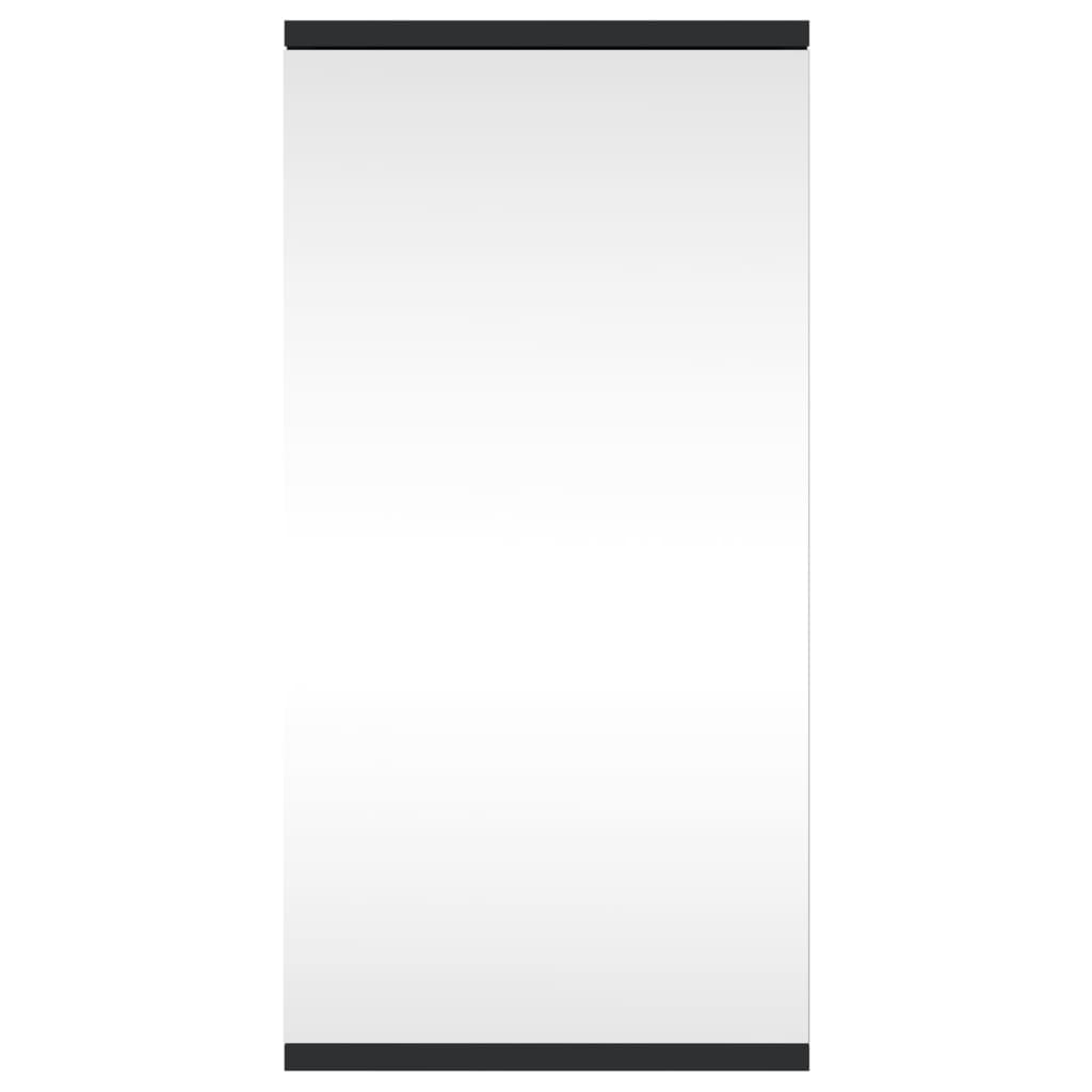 vidaXL Dulap de colț cu oglindă pentru baie, negru, 30x24x60 cm vidaXL Dulap de colț cu oglindă pentru baie, negru, 30x24x60 cm