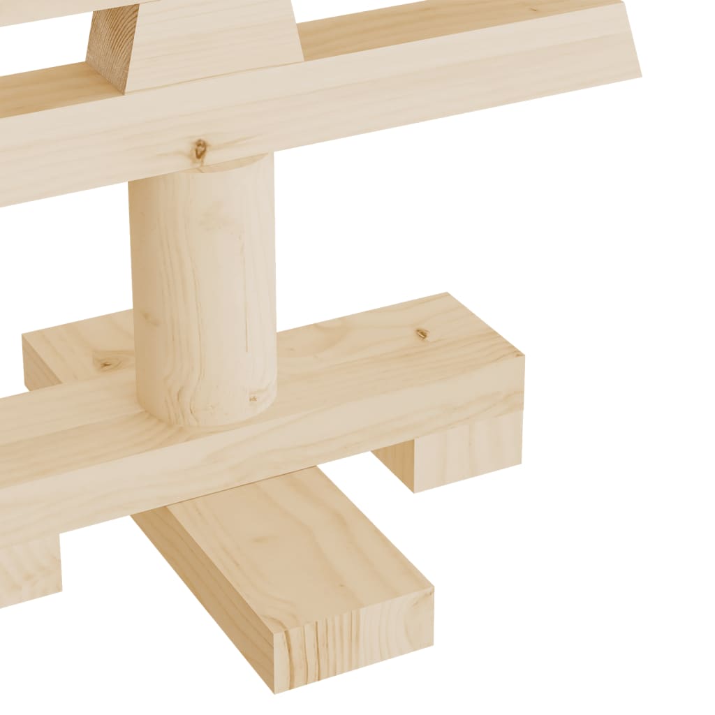 vidaXL Brad de Crăciun din lemn decorativ, 60 cm, lemn de pin masiv vidaXL Brad de Crăciun din lemn decorativ, 60 cm, lemn de pin masiv