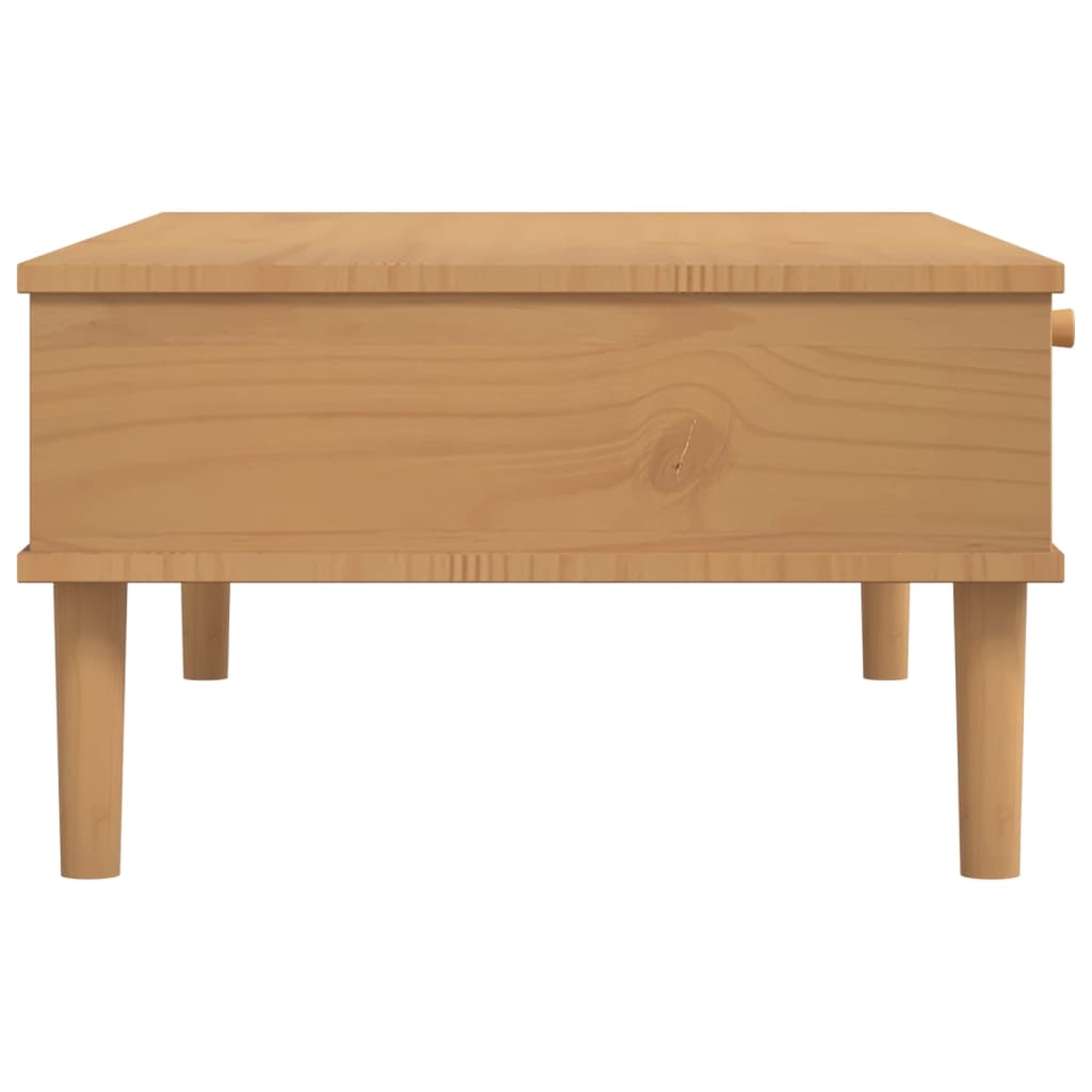 vidaXL Masă de cafea SENJA aspect ratan maro 100x55x33 cm lemn masiv vidaXL Masă de cafea SENJA aspect ratan maro 100x55x33 cm lemn masiv