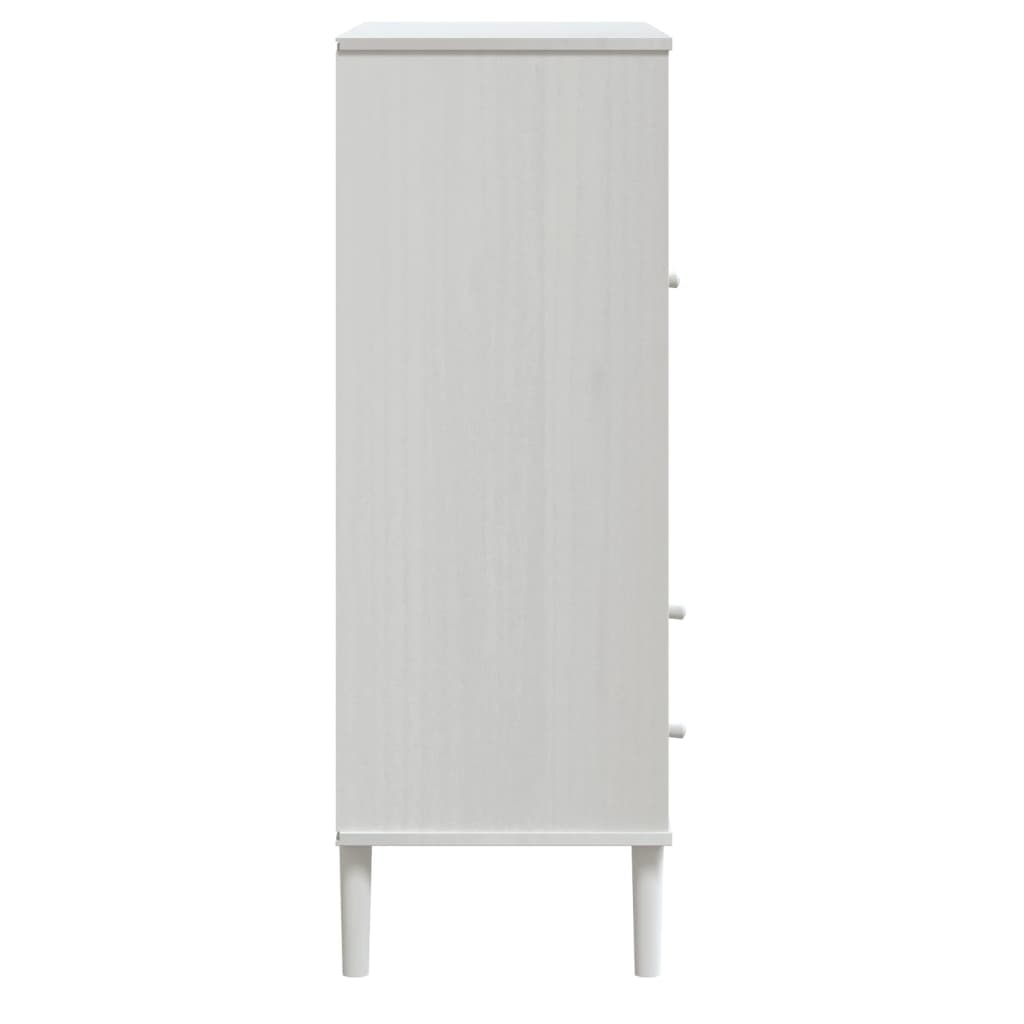 vidaXL Dulap înalt SENJA aspect ratan alb, 90x40x112cm, lemn masiv pin vidaXL Dulap înalt SENJA aspect ratan alb, 90x40x112cm, lemn masiv pin