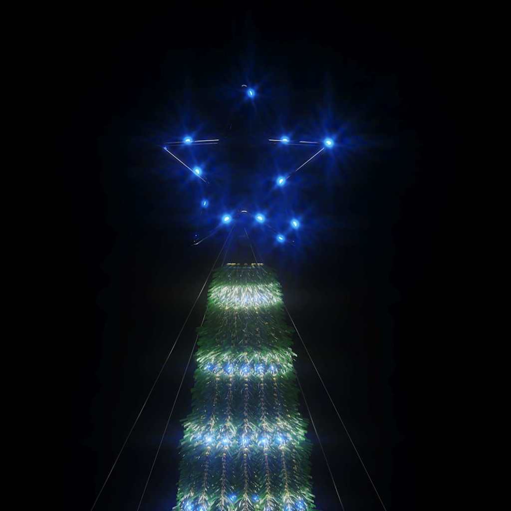 vidaXL Pom de Crăciun LED 275 LED-uri Albastru 180 cm vidaXL Pom de Crăciun LED 275 LED-uri Albastru 180 cm