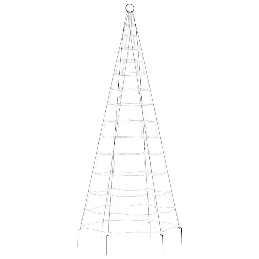vidaXL Pom de Crăciun LED pe stâlp 200 LED-uri Alb Rece 180 cm vidaXL Pom de Crăciun LED pe stâlp 200 LED-uri Alb Rece 180 cm