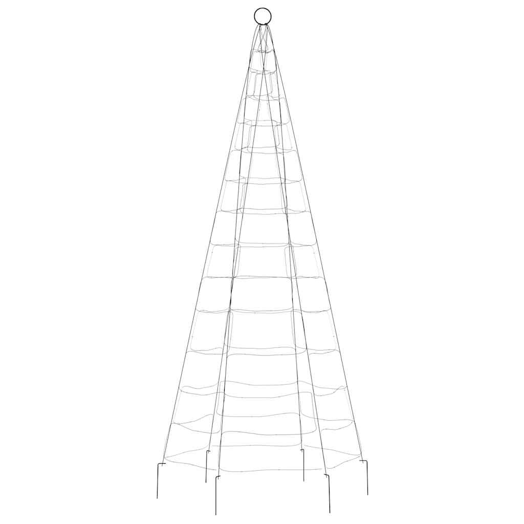 vidaXL Pom de Crăciun LED pe stâlp 200 LED-uri Alb Rece 180 cm vidaXL Pom de Crăciun LED pe stâlp 200 LED-uri Alb Rece 180 cm