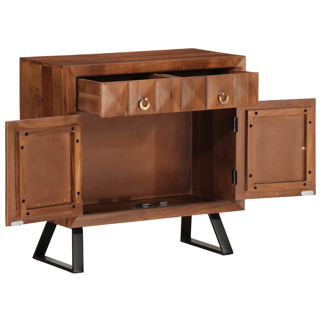 vidaXL Dulap cu sertar maro miere 70x35x70 cm lemn masiv de salcâm vidaXL Dulap cu sertar maro miere 70x35x70 cm lemn masiv de salcâm