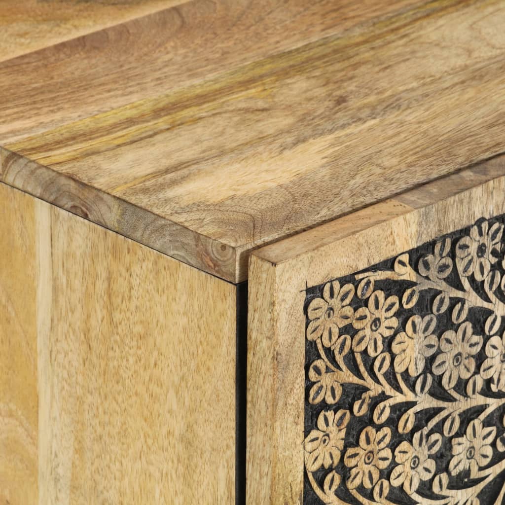 vidaXL Dulap pentru chiuveta de baie, 62x33x58 cm, lemn masiv de mango