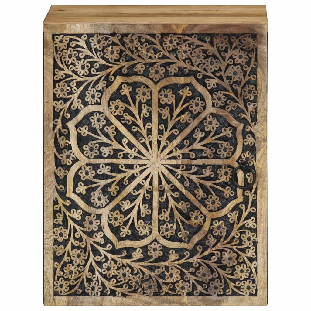 vidaXL Dulap de perete de baie, 38x33x48 cm, lemn masiv de mango