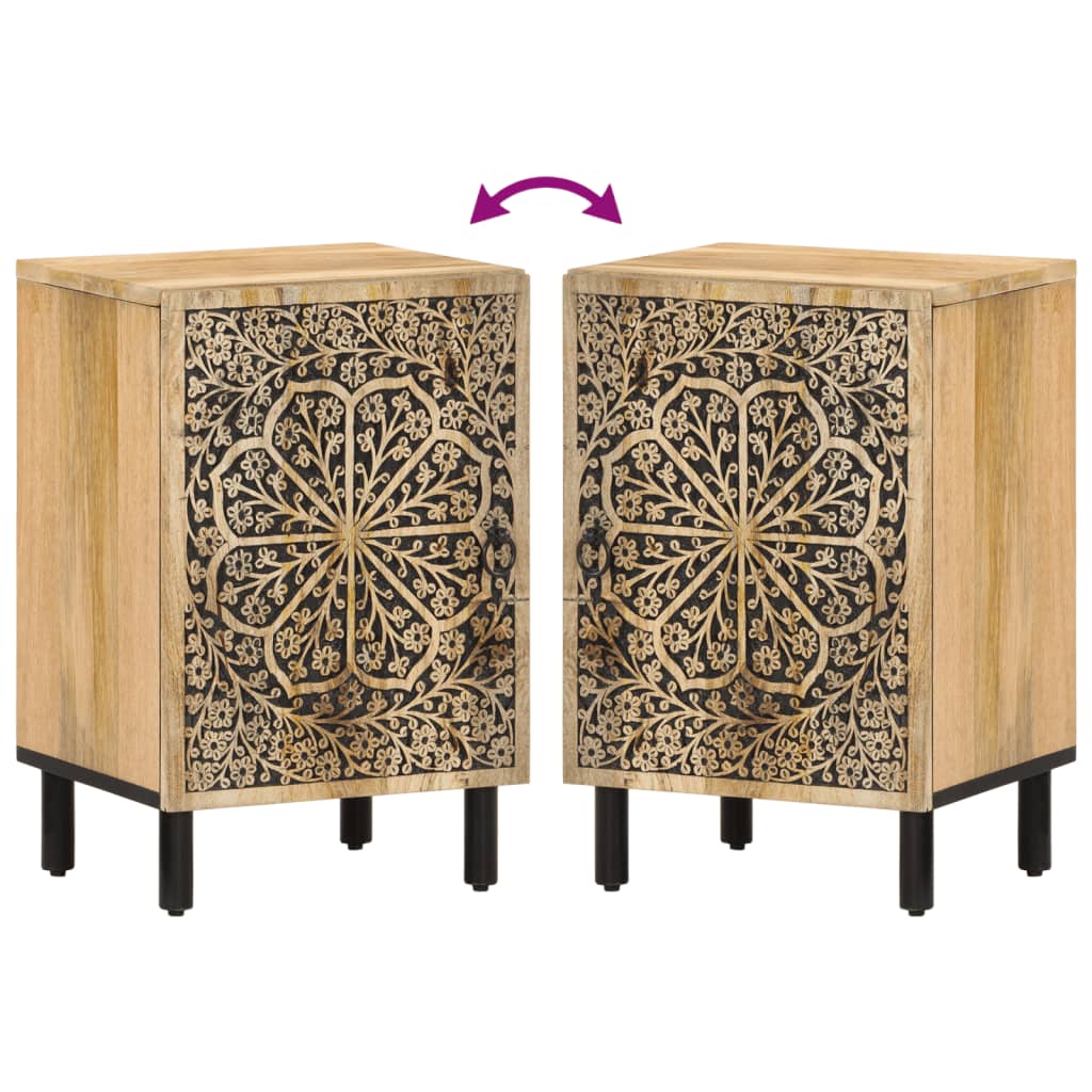 vidaXL Dulap de baie, 38x33x58 cm, lemn masiv de mango