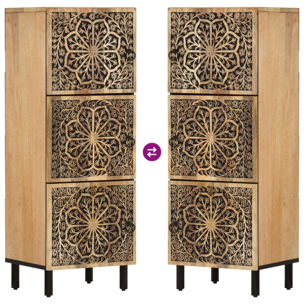 vidaXL Dulap lateral, 40x33x110 cm, lemn masiv de mango