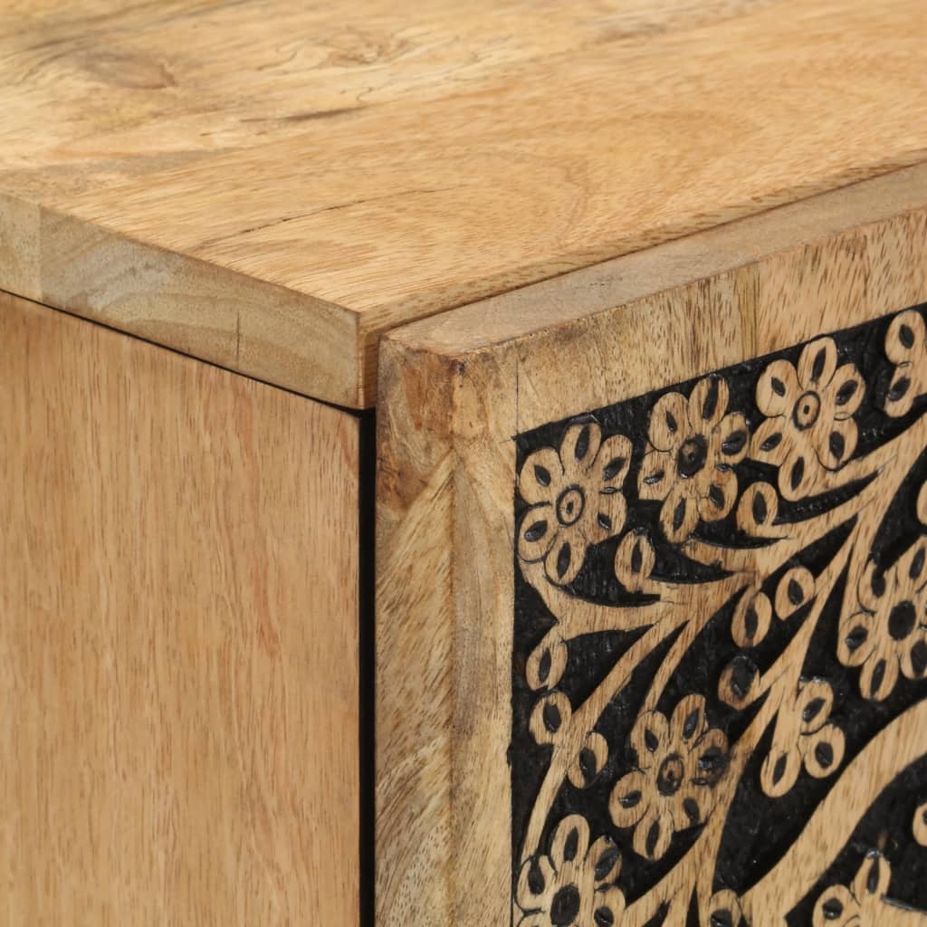 vidaXL Dulap lateral, 40x33x110 cm, lemn masiv de mango