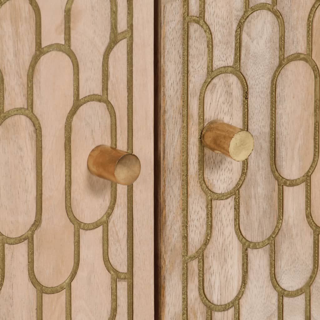 vidaXL Dulap lateral, 60x33x75 cm, lemn masiv de mango