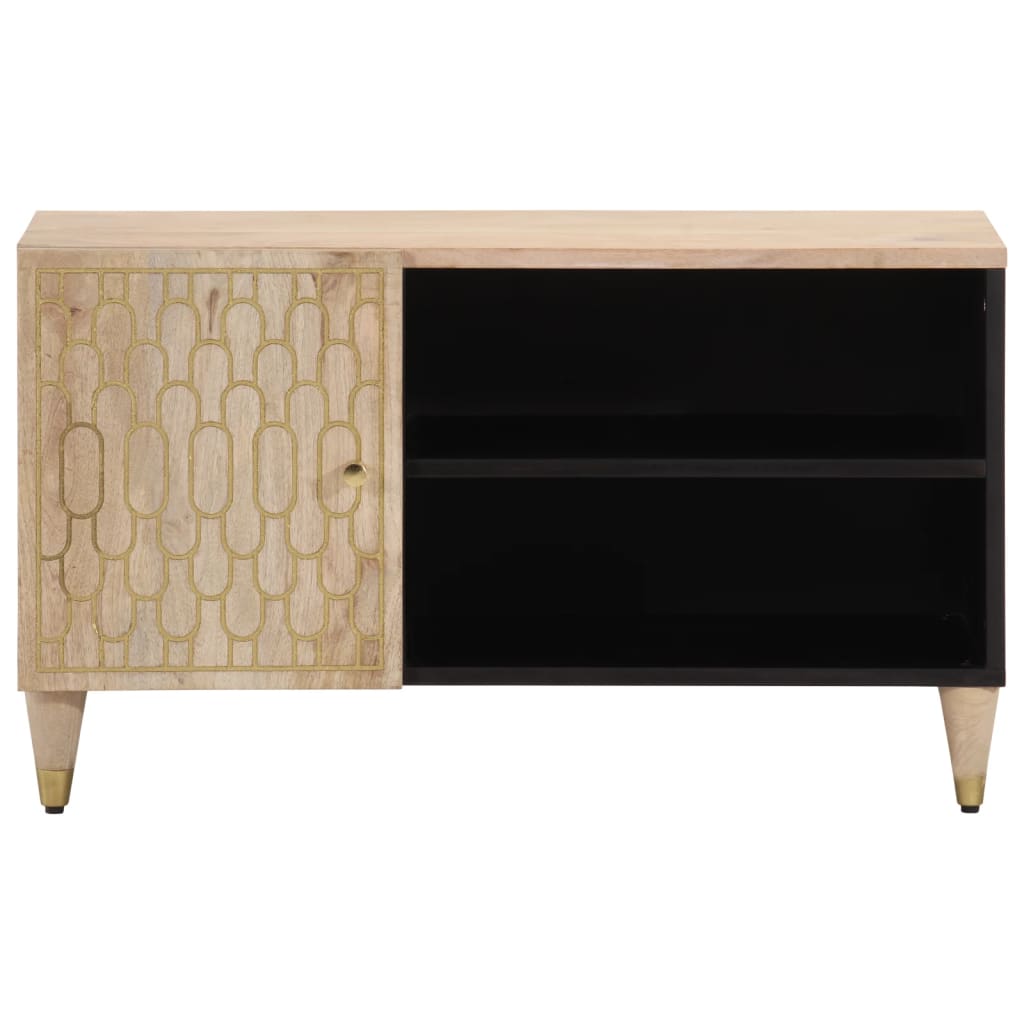vidaXL Comodă TV, 80x31x46 cm, lemn masiv de mango