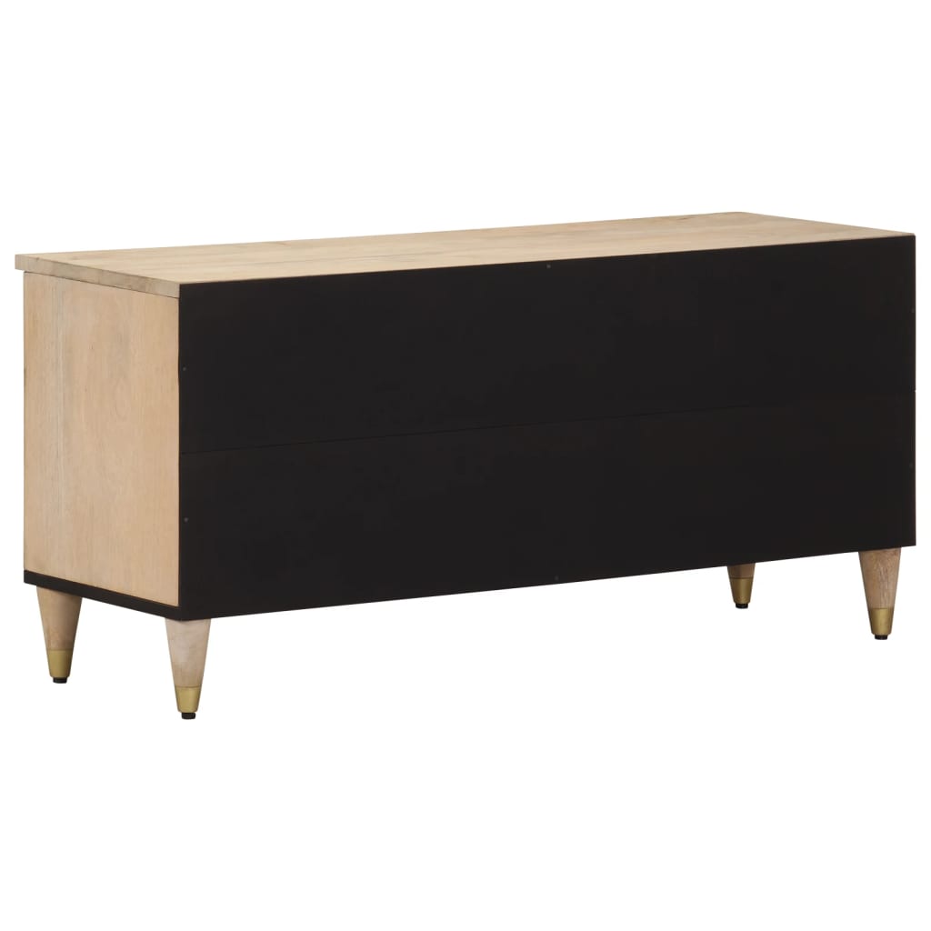vidaXL Comodă TV, 100x33x46 cm, lemn masiv de mango