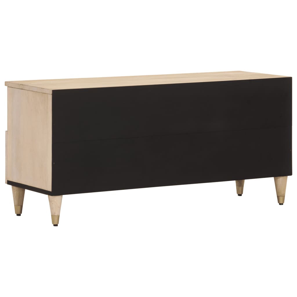 vidaXL Comodă TV, 100x33x46 cm, lemn masiv de mango