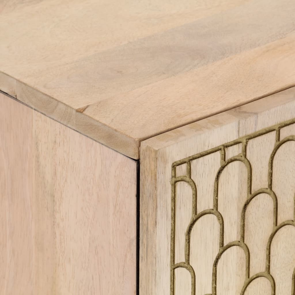 vidaXL Dulap pentru chiuveta de baie, 62x33x58 cm, lemn masiv de mango