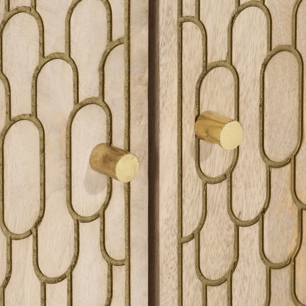 vidaXL Dulap pentru chiuveta de baie, 62x33x58 cm, lemn masiv de mango