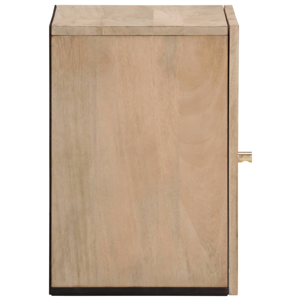 vidaXL Dulap de perete de baie, 38x33x48 cm, lemn masiv de mango vidaXL Dulap de perete de baie, 38x33x48 cm, lemn masiv de mango