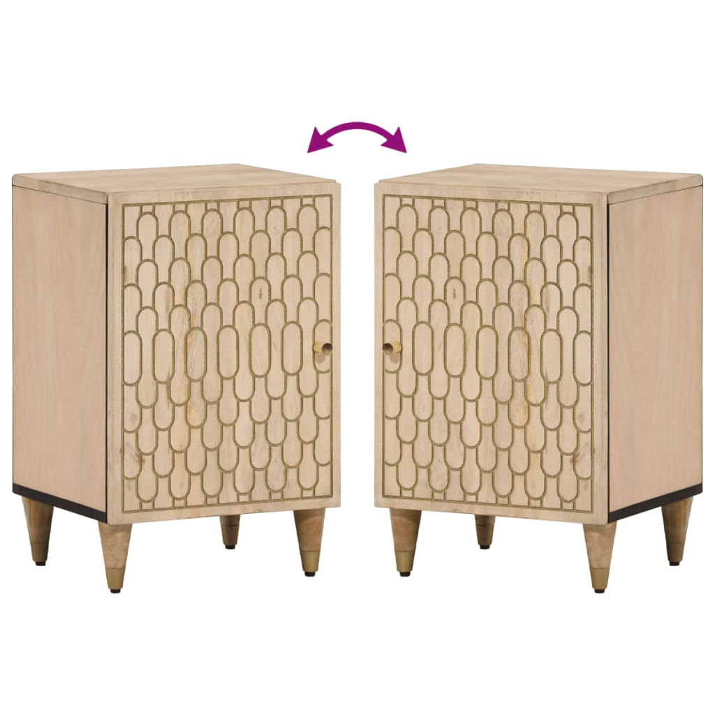 vidaXL Dulap de baie, 38x33x58 cm, lemn masiv de mango