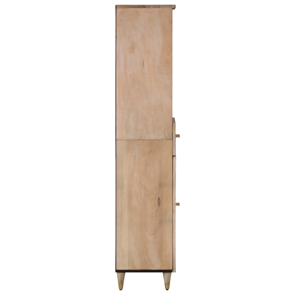 vidaXL Dulap de baie, 38x33x160 cm, lemn masiv de mango