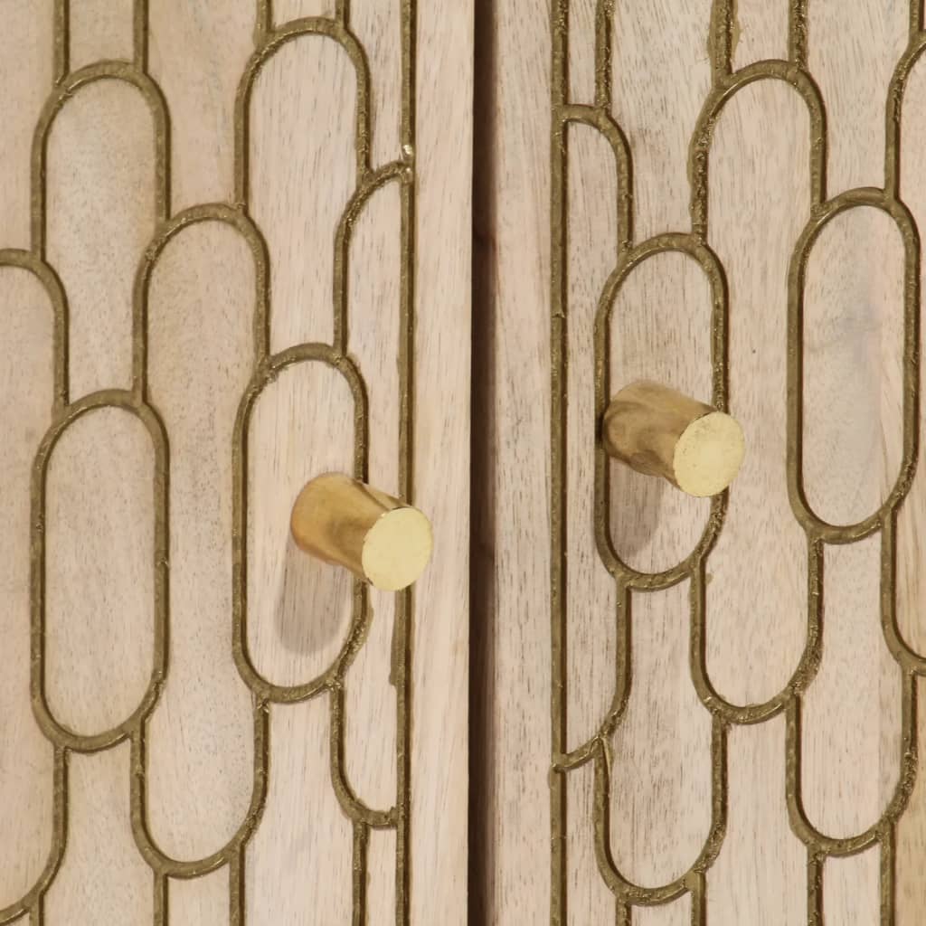 vidaXL Dulap lateral, 60x33x75 cm, lemn masiv de mango