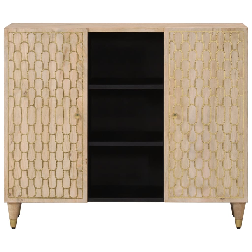 vidaXL Dulap lateral, 90x33x75 cm, lemn masiv de mango