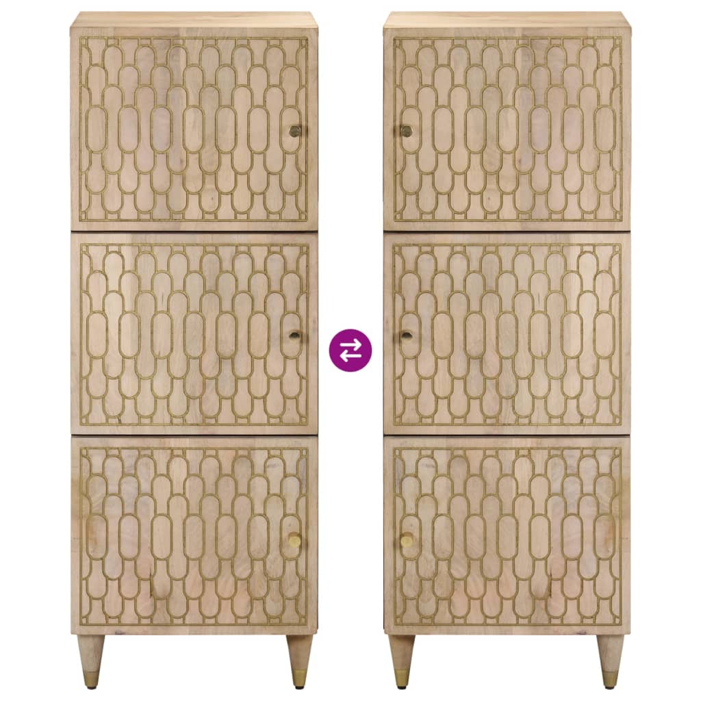 vidaXL Dulap înalt, 40x33x110 cm, lemn masiv de mango