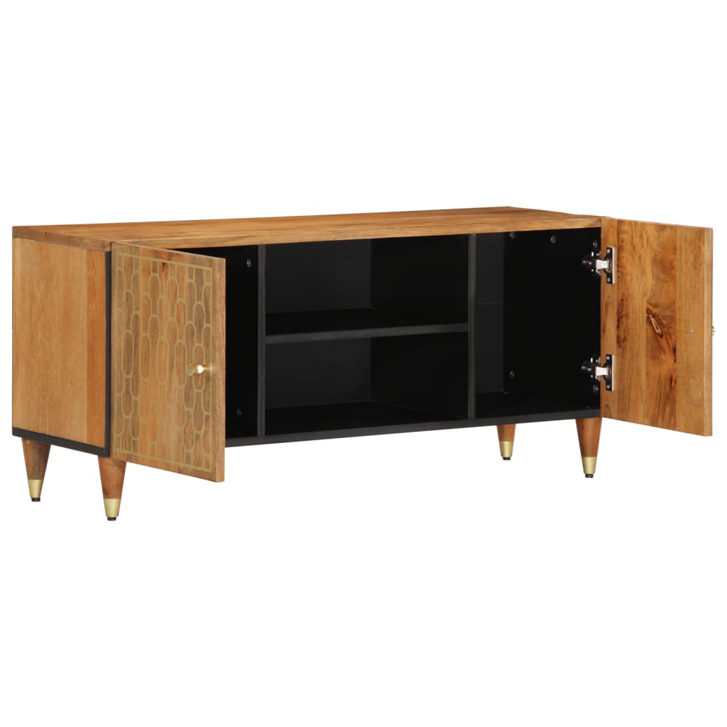 vidaXL Comodă TV, 105x33x46 cm, lemn masiv de mango