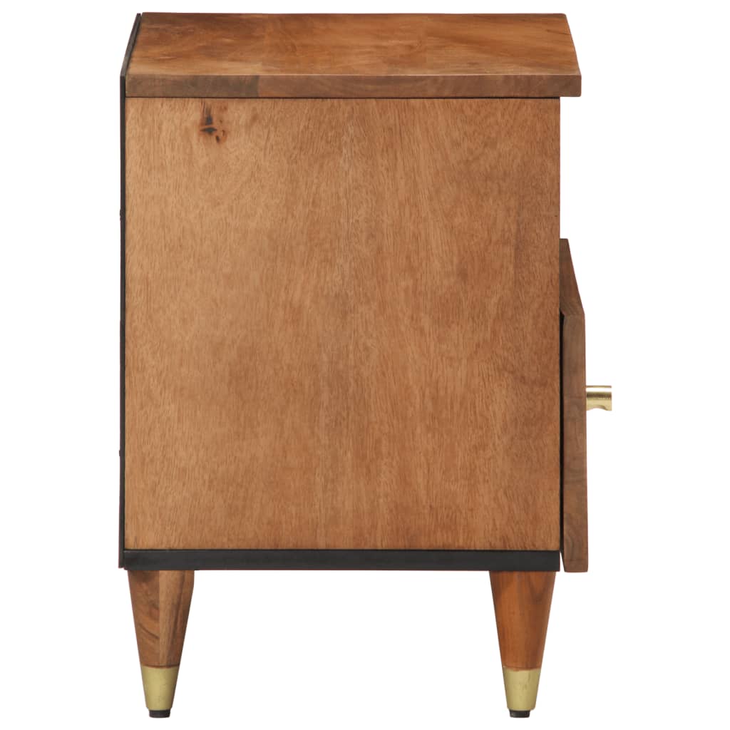 vidaXL Noptiere, 2 buc., 40x33x46 cm, lemn masiv de acacia vidaXL Noptiere, 2 buc., 40x33x46 cm, lemn masiv de acacia