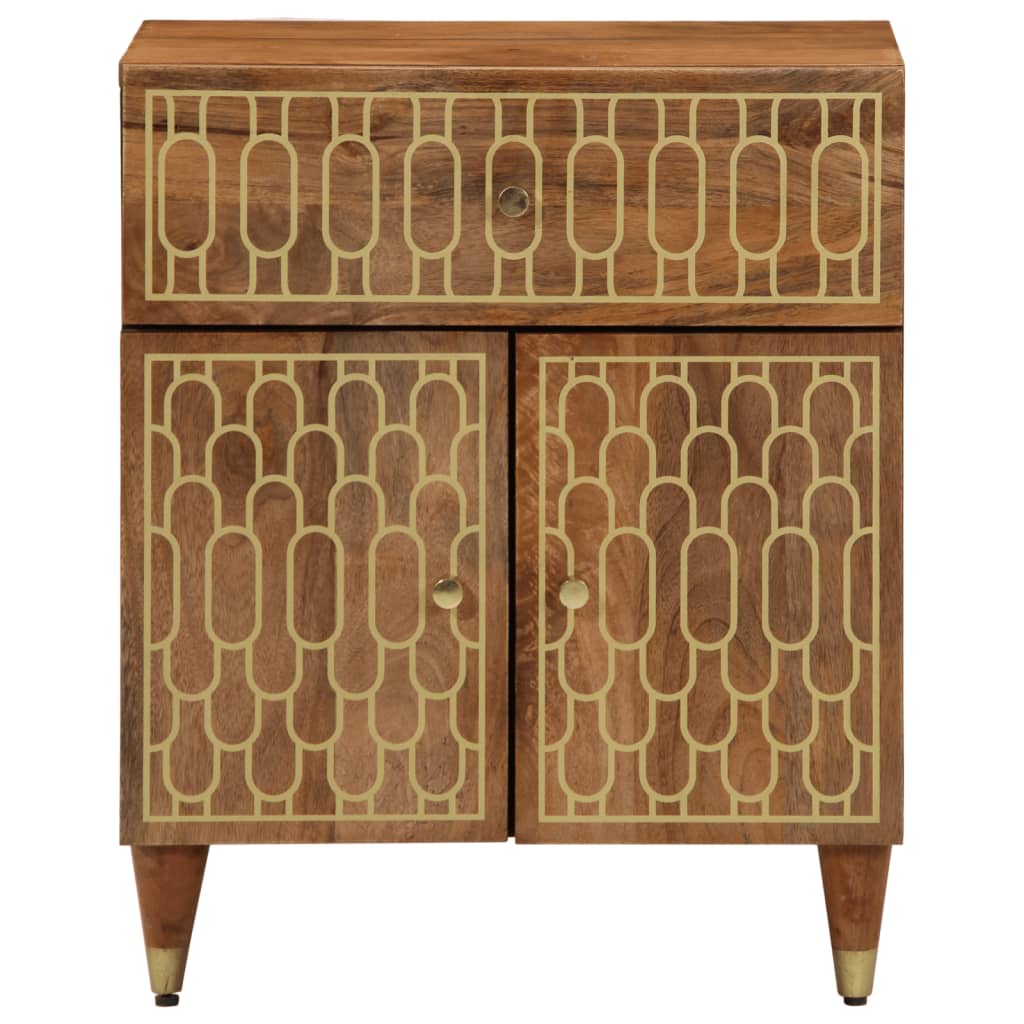 vidaXL Noptieră, 50x33x60 cm, lemn masiv de mango