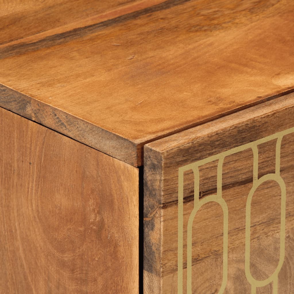 vidaXL Noptieră, 50x33x60 cm, lemn masiv de mango