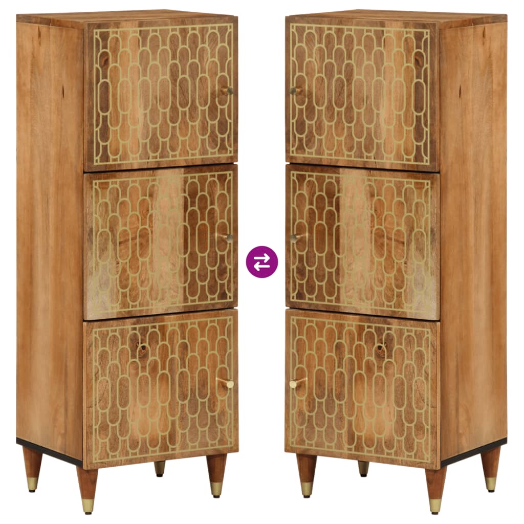 vidaXL Dulap înalt, 40x33x110 cm, lemn masiv de mango